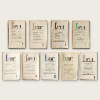 Esprit [9 issues 1946-1950] [Chris Marker]