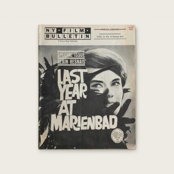 NY Film Bulletin: Special Issue – Alain Resnais’ Last Year at Marienbad – Vol. 3, No2 (Issue 43)